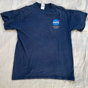 NASA space, exhibition, vintage T-shirt, size medium navy blue